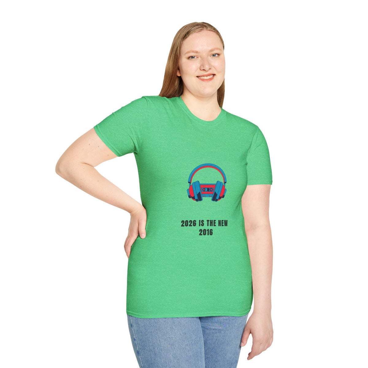 Headphones Graphic T-Shirt — '2023 Is The New 2016' Retro Audio Tee - Trending Now - September 2026