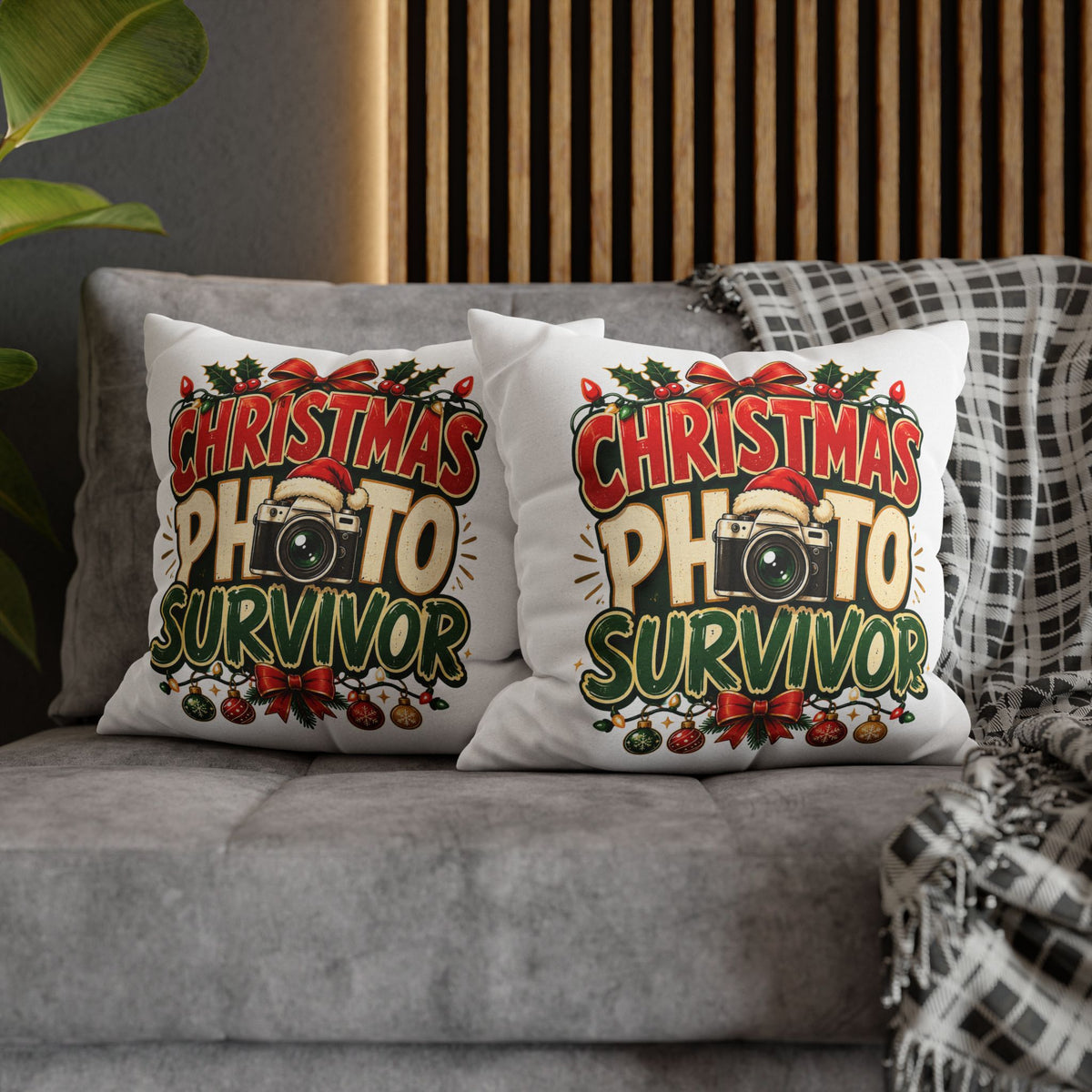 Christmas Photo Survivor Pillowcase