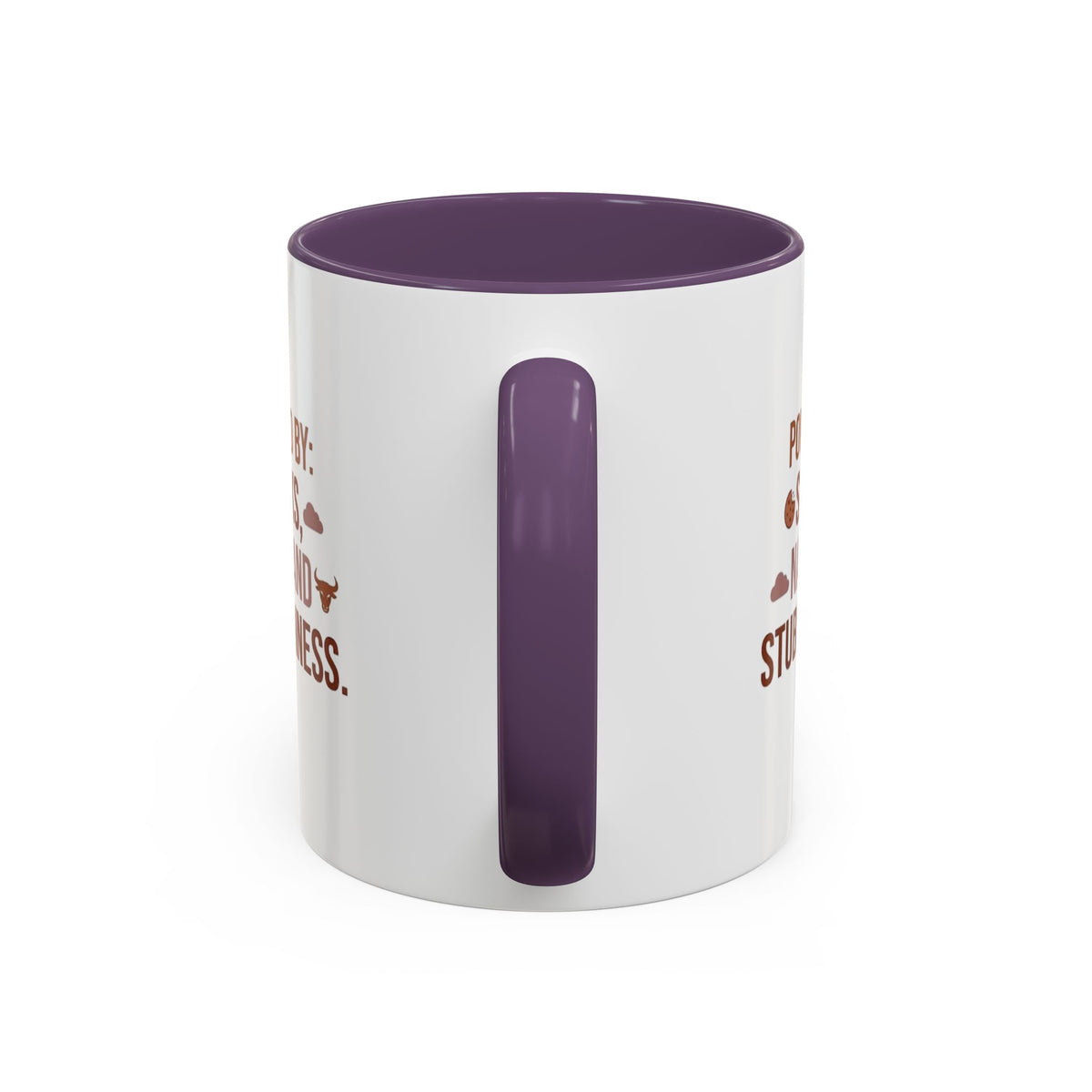 Taurus Coffee Mug - "Powered by Snacks, Naps, and Stubbornness" Accent Ceramic Mug