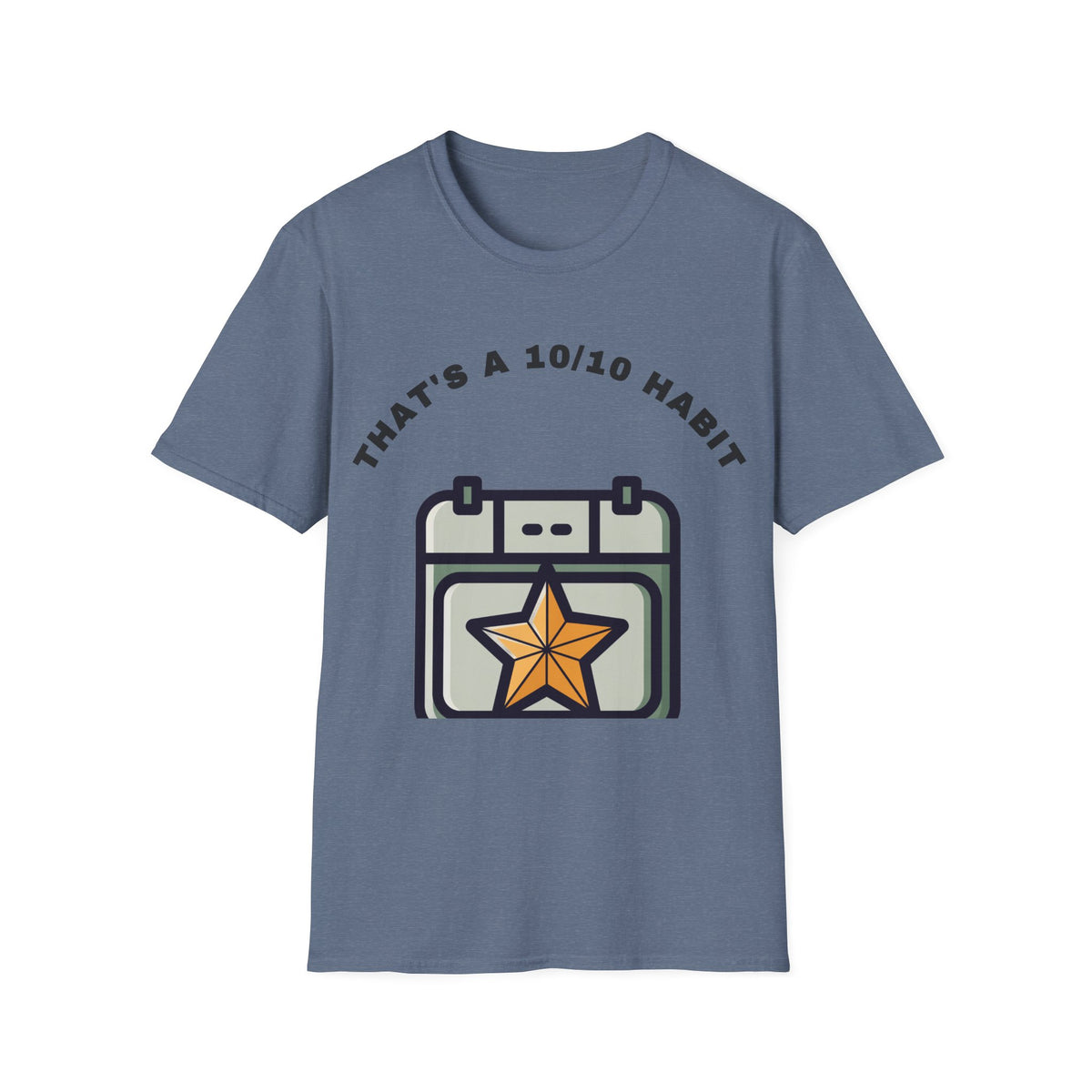 T-Shirt — "That's a 10/10 Habit" Star Patch Graphic Tee - Trending Now - September 2026
