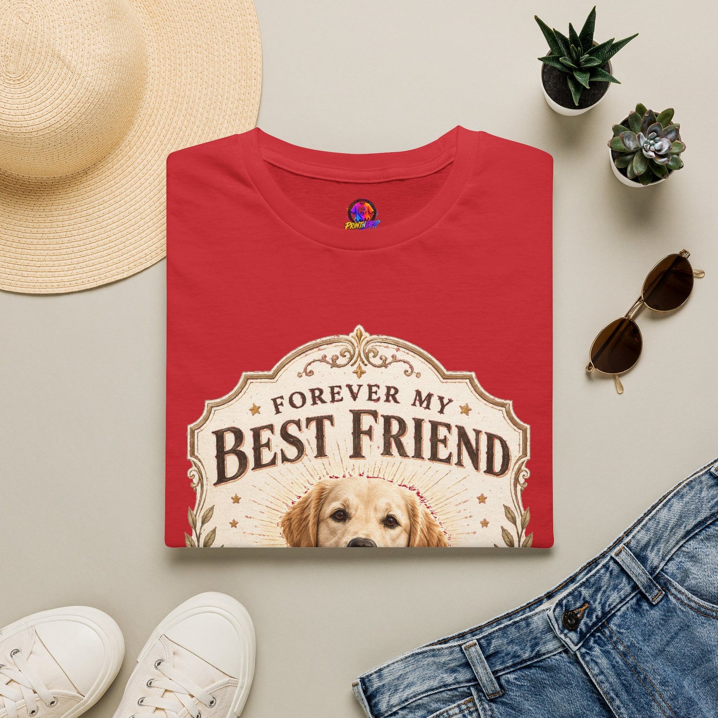 Forever My Best Friend Dog T-Shirt — Personalized Pet Tribute Tee