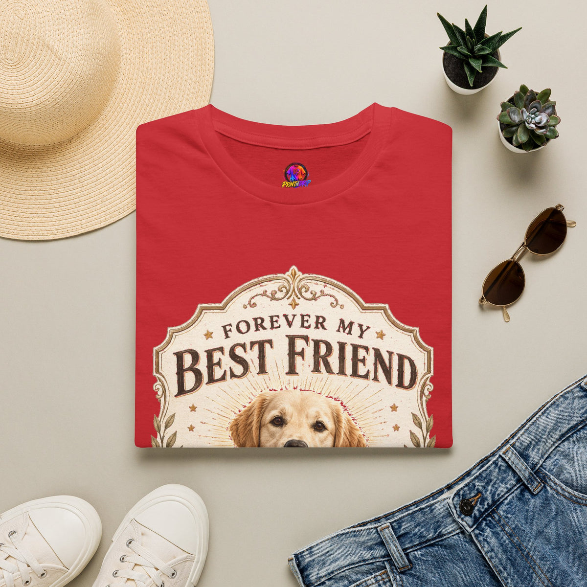 Forever My Best Friend Dog T-Shirt — Personalized Pet Tribute Tee