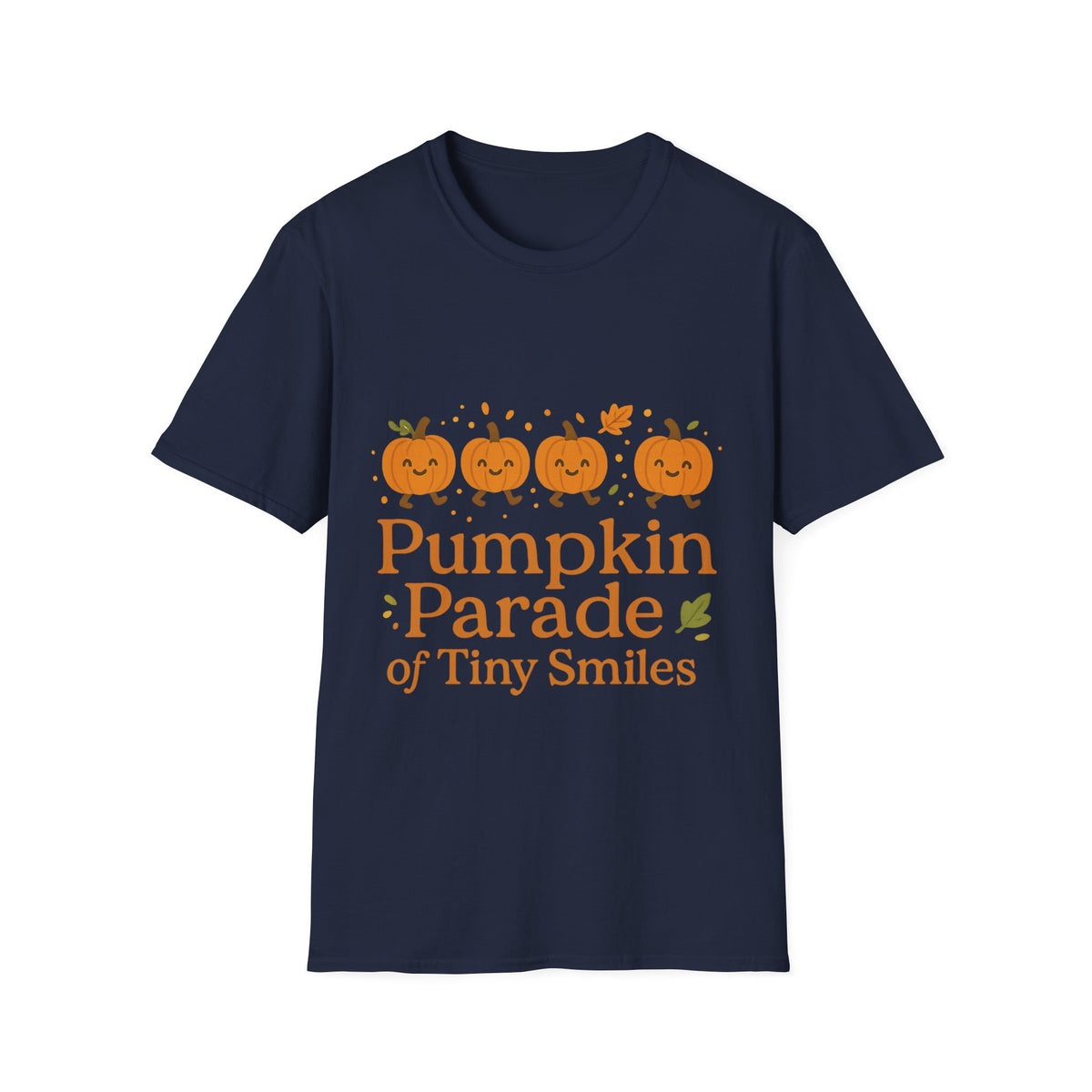 "Pumpkin Parade" Tiny Smiles Tee | Cute Fall Autumn Graphic T-Shirt - Trending Now - September 2026