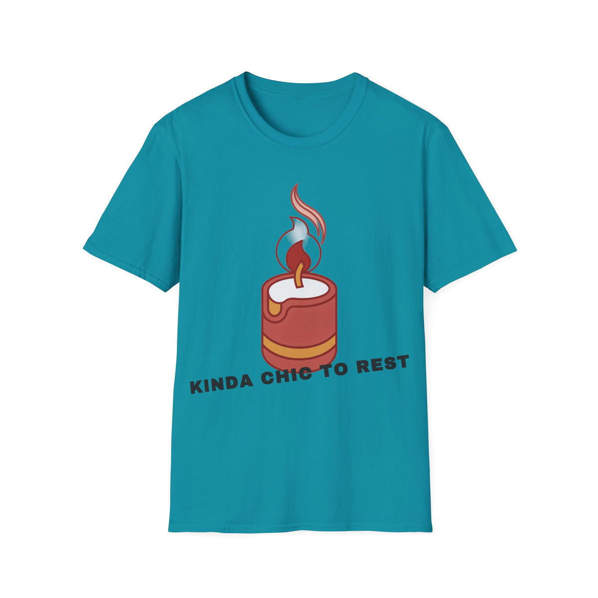Candle Graphic T-Shirt — 'Kinda Lit' Cozy Candle Tee - Trending Now - September 2026