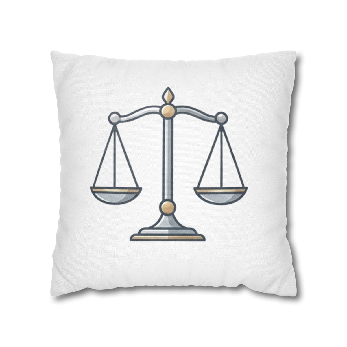 Libra Scales Decorative Pillowcase — Zodiac Balance Throw Pillow Cover