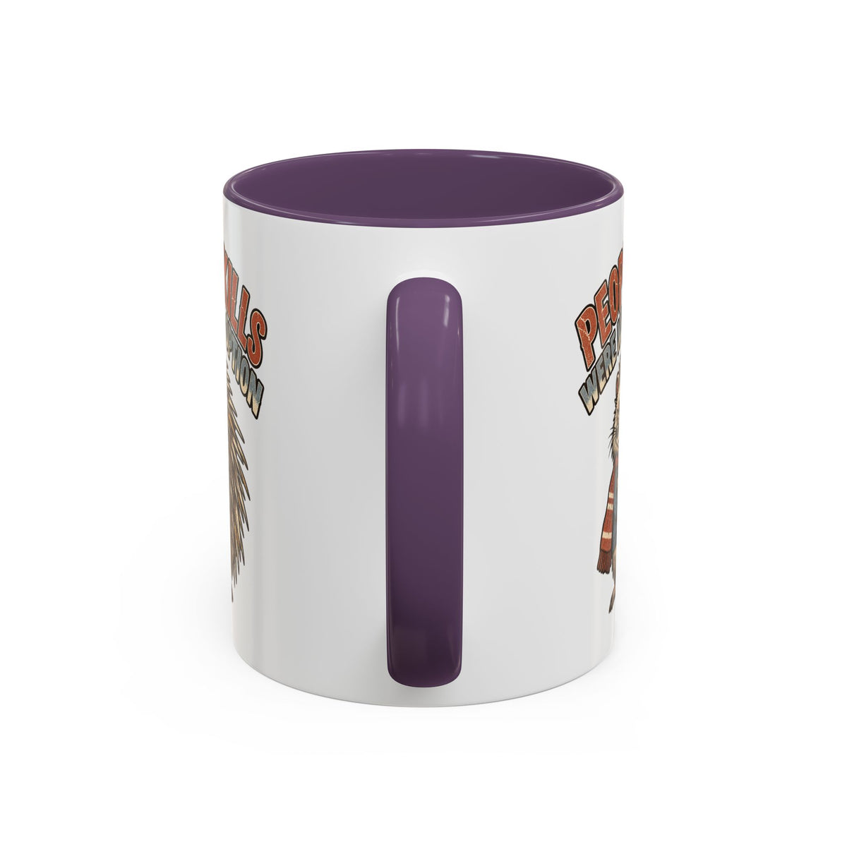 Funny And Witty "People Skills Were Never An Option" Accent Coffee Mug (11, 15oz)