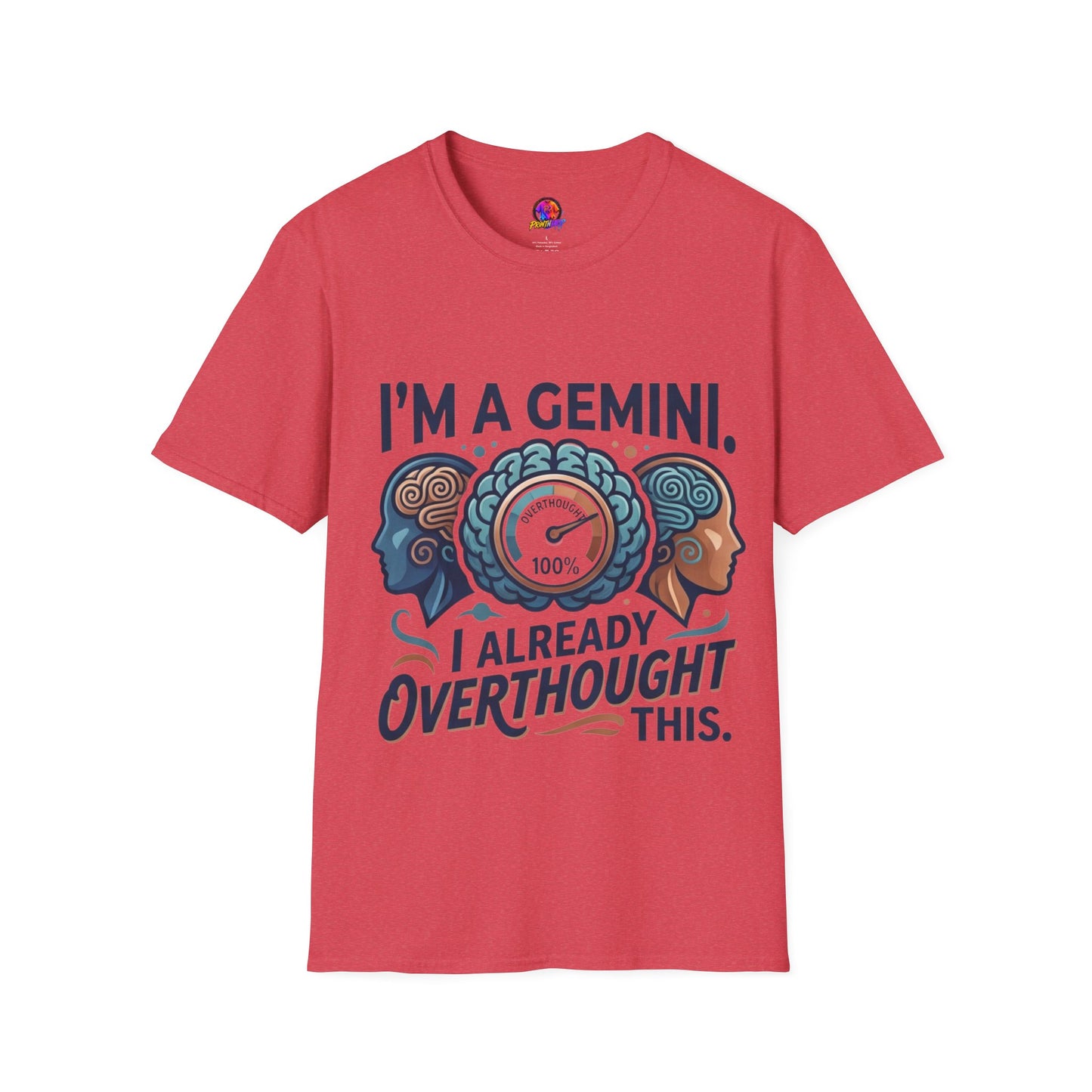 I’m A Gemini T-Shirt – “I Already Overthought It” Zodiac Tee