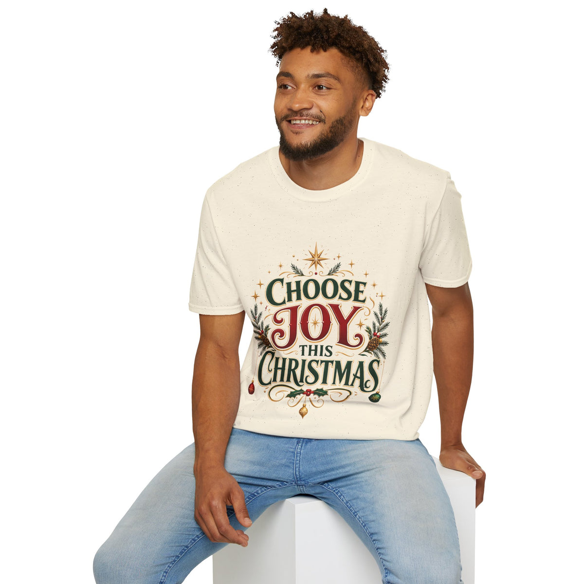 Choose Joy This Christmas T-Shirt — Festive Holiday Graphic Tee
