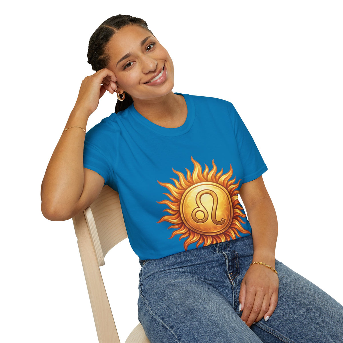 Leo Sun T‑Shirt — Zodiac Sunburst Graphic Tee