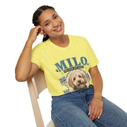 Milo "The Good Boy Issue" Dog Portrait T-Shirt