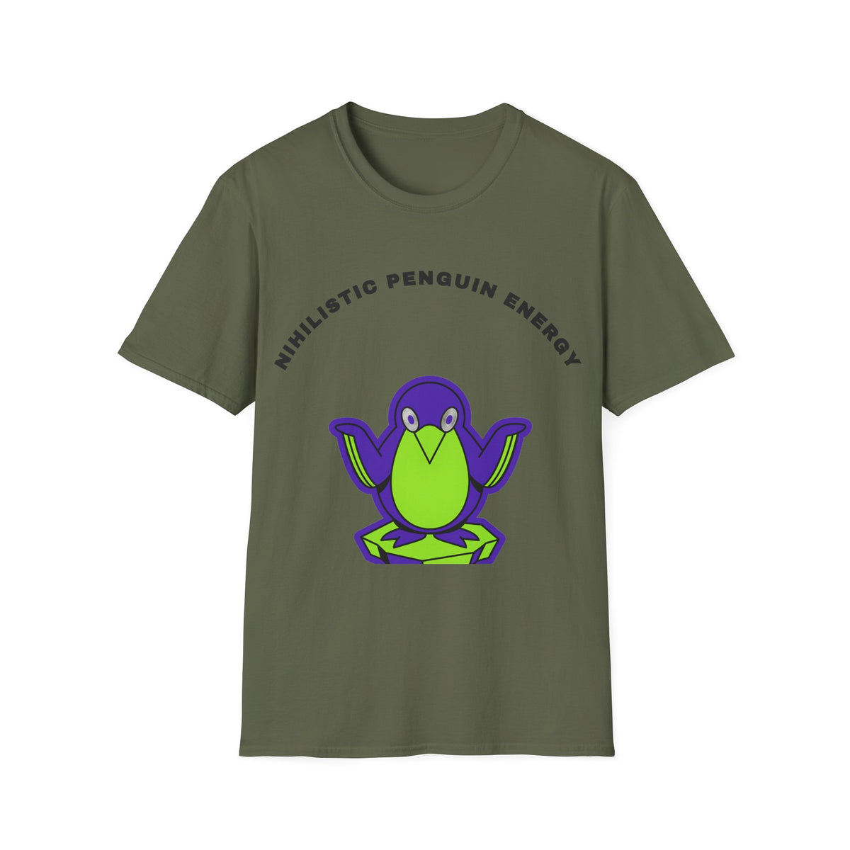 Penguin Energy T-Shirt — "Nihilistic Penguin Energy" Cute Cartoon Tee - Trending Now - September 2026