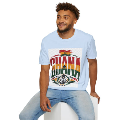 Ghana Flag Soccer T-Shirt — Retro Ghana Pride Football Tee