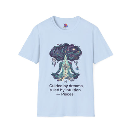 Dreamy Meditation T-Shirt — 'Guided by dreams, ruled by intuition' Spiritual Art Tee