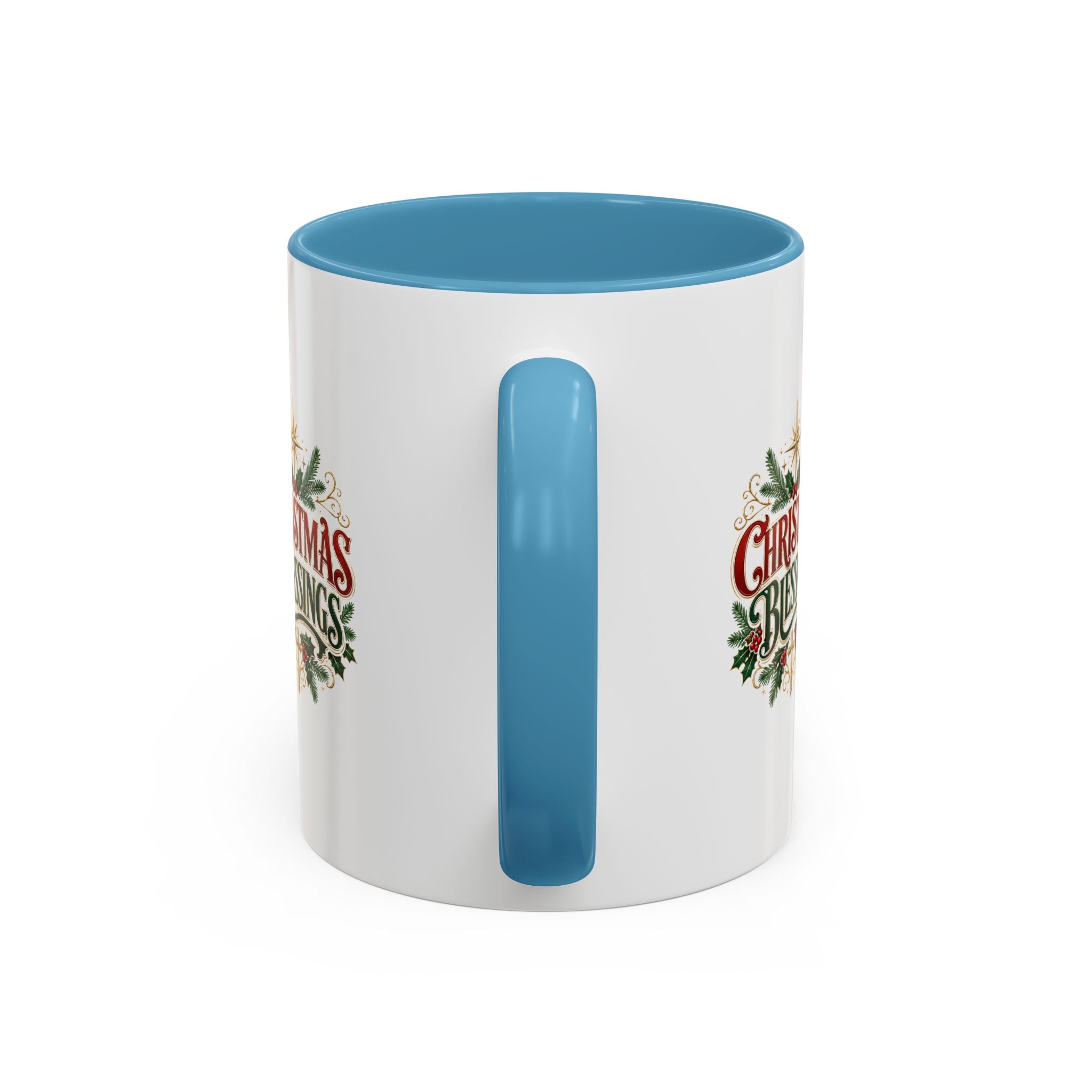 Christmas Blessings Accent Coffee Mug – Festive Holiday Tea & Coffee Cup