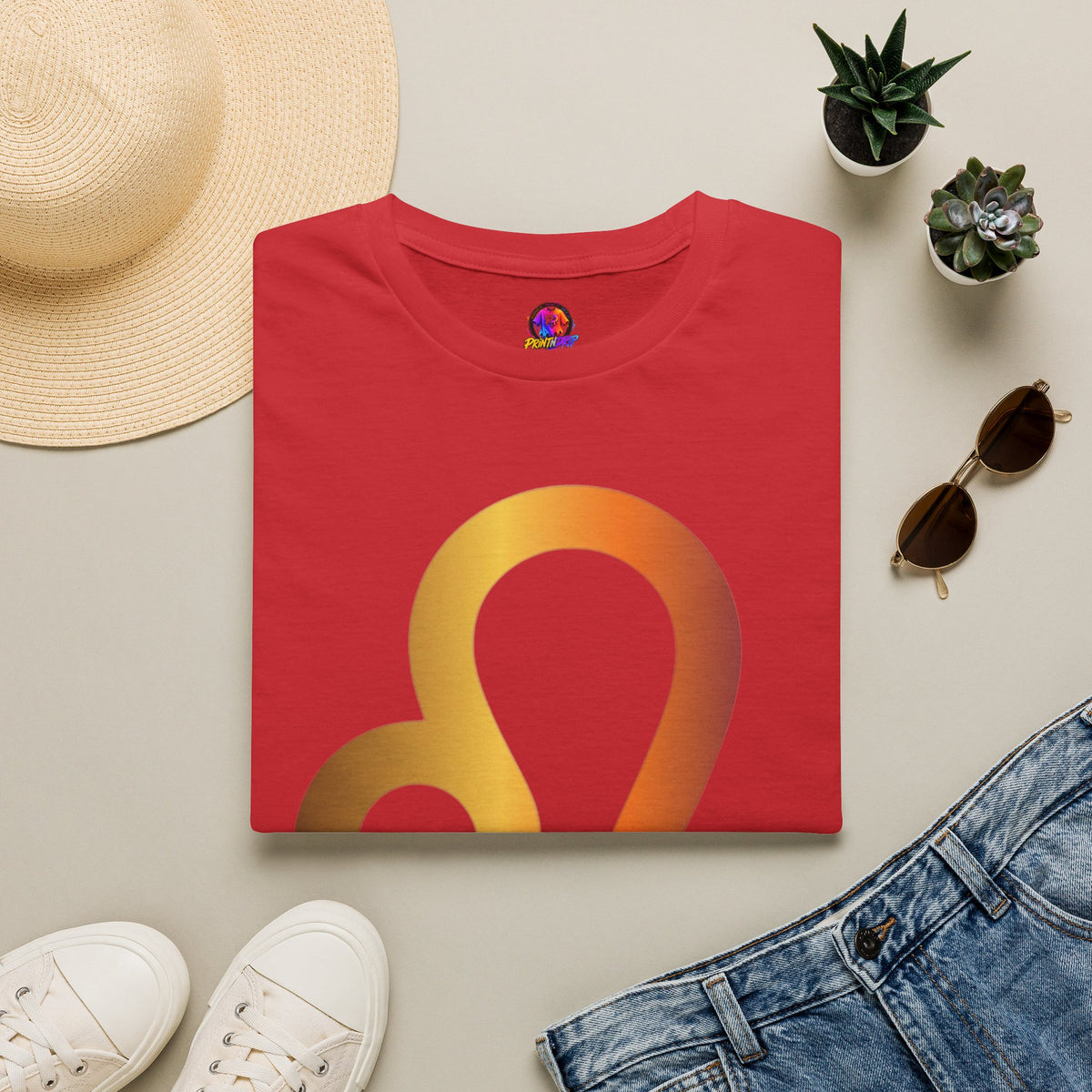 Leo Zodiac Drip T-Shirt — Colorful Astrology Sign Tee
