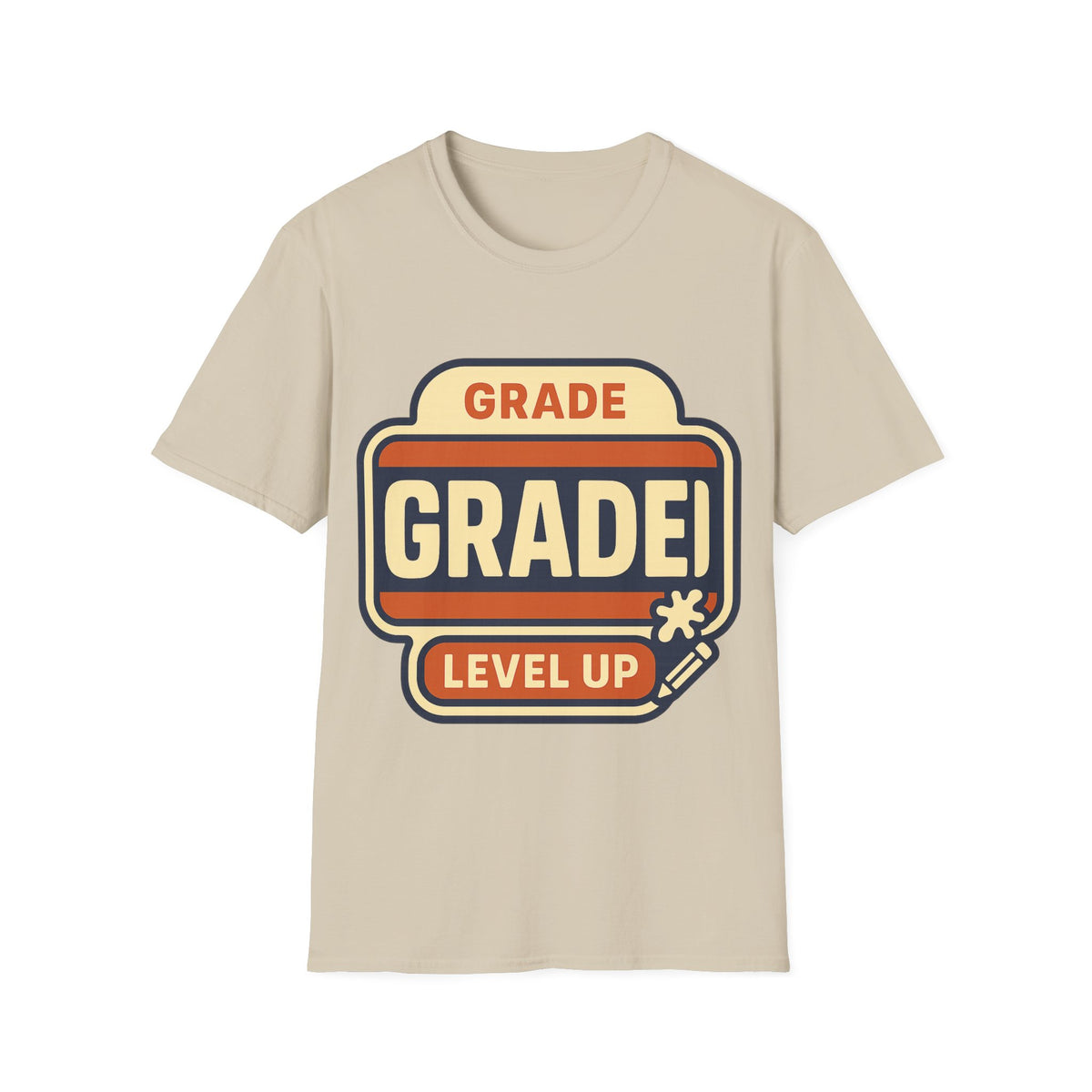 Grade Up Retro Badge T‑Shirt — "GRADE! LEVEL UP" Gamer Teacher Gift - Trending Now - August 2026