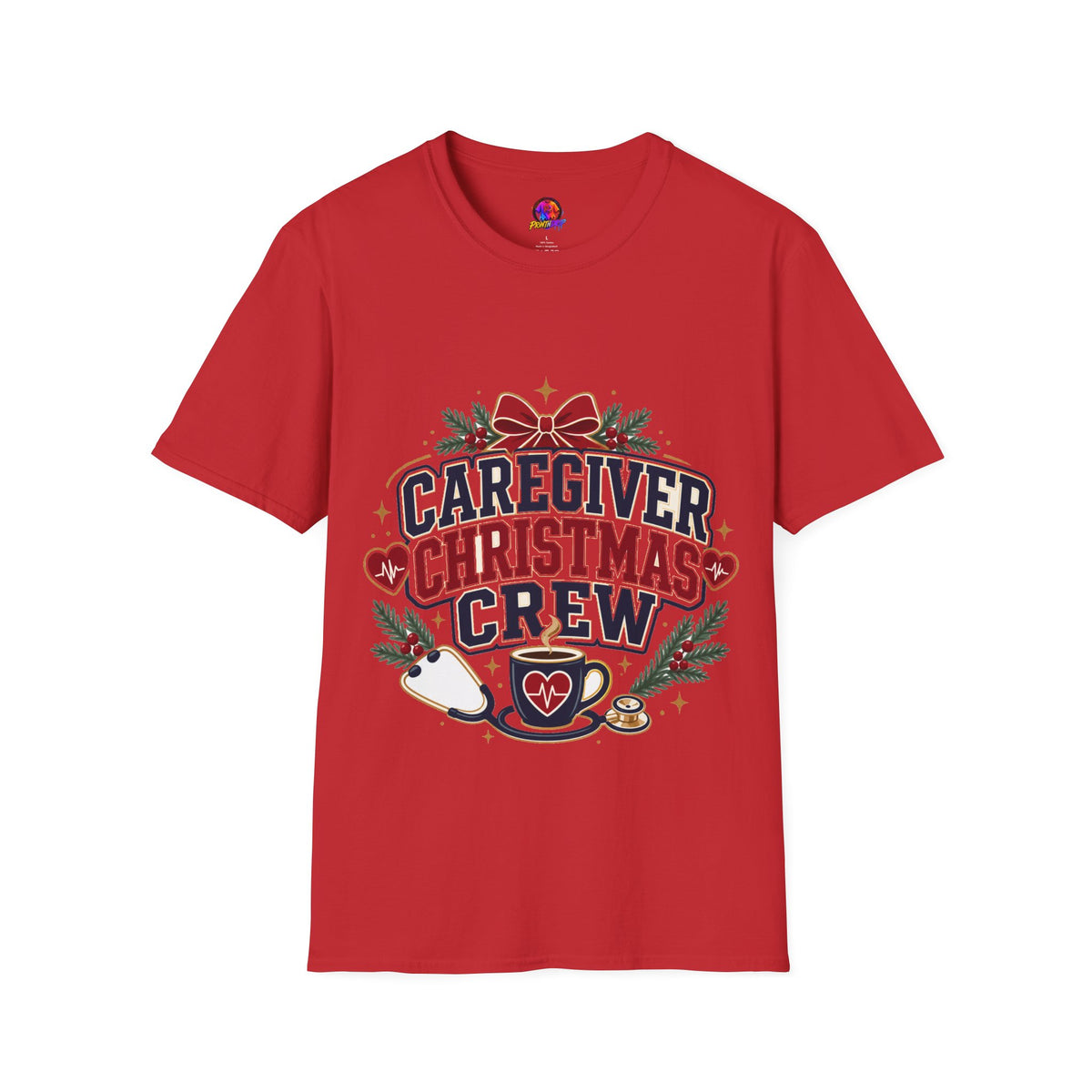 Caregiver Christmas Crew T-Shirt — Holiday Nurse & Caregiver Gift