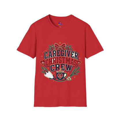 Caregiver Christmas Crew T-Shirt — Holiday Nurse & Caregiver Gift