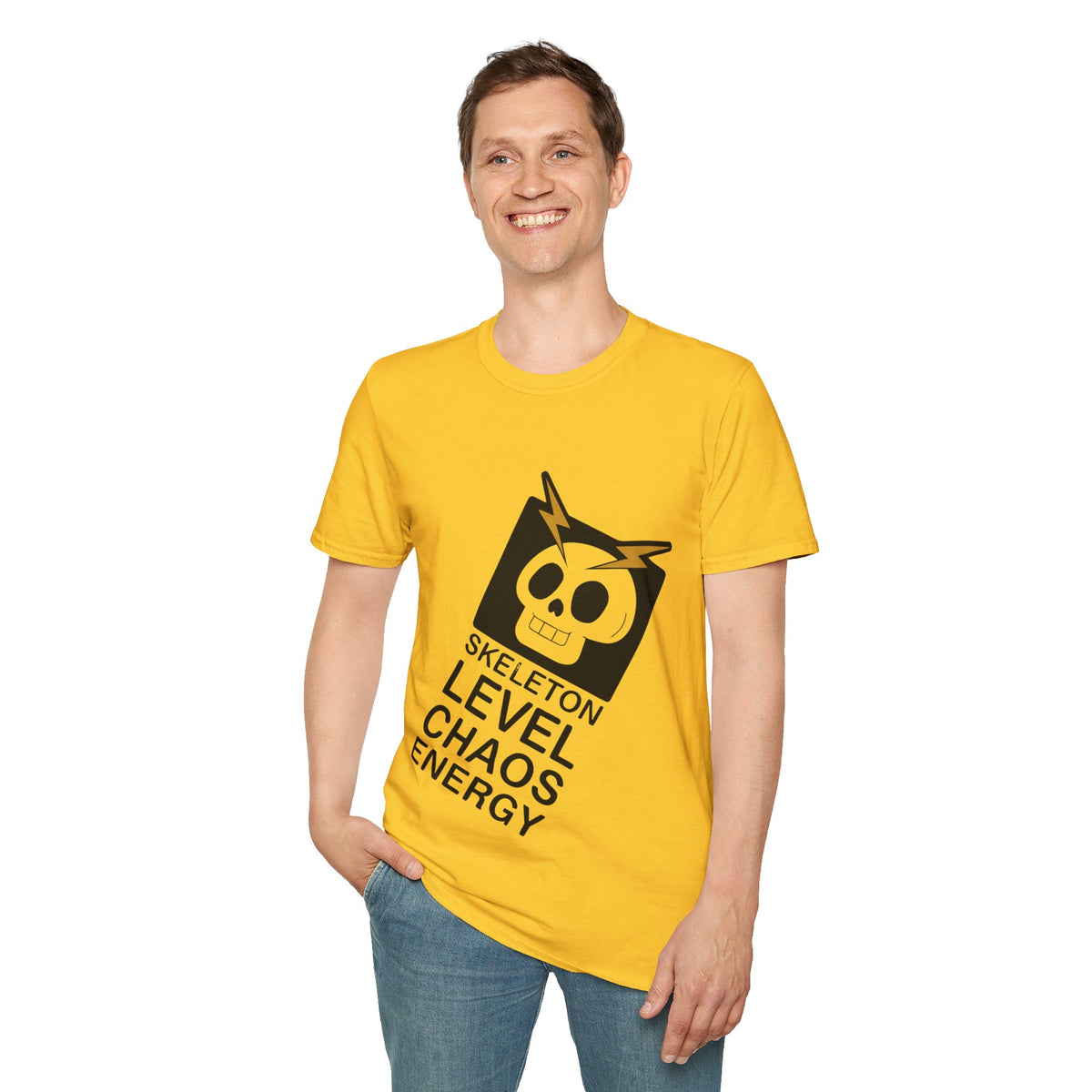 Skeleton Level Chaos Energy T-Shirt- Trending Now - September 2026