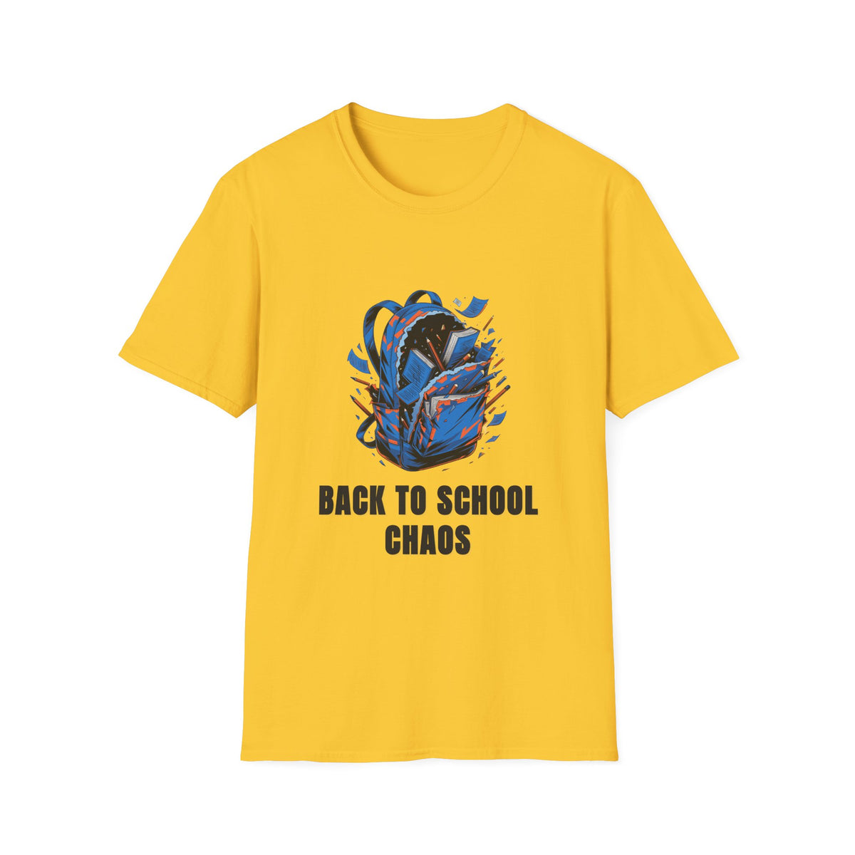 Back to School Chaos T-Shirt — Graphic Backpack Design - Trending Now - August 2026