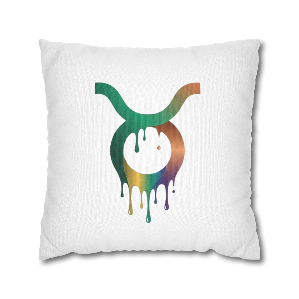Taurus Drip Decorative Pillowcase — Zodiac Throw Pillow Cover