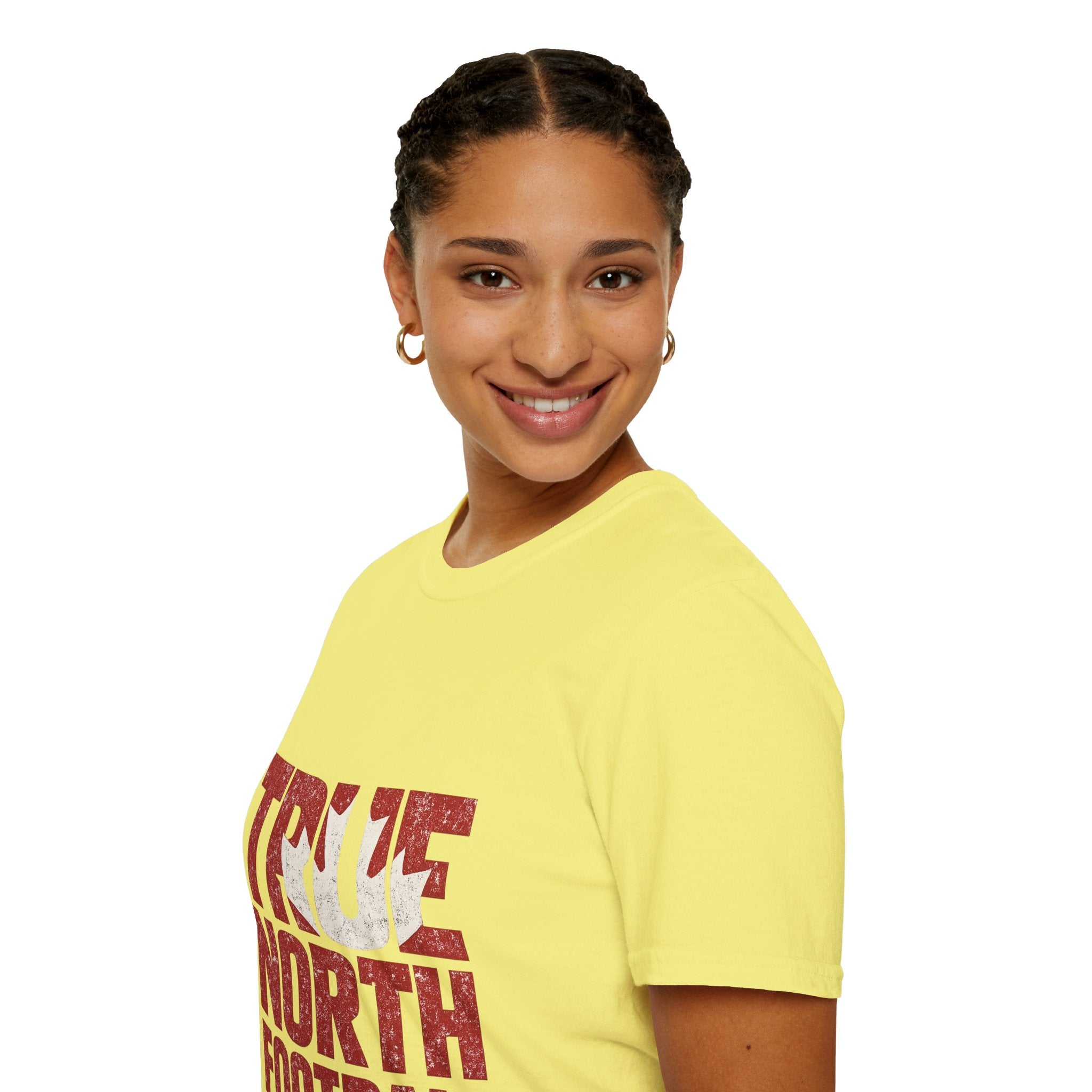 Canada True North Football T-Shirt — Vintage Canadian Leafs Sports Tee