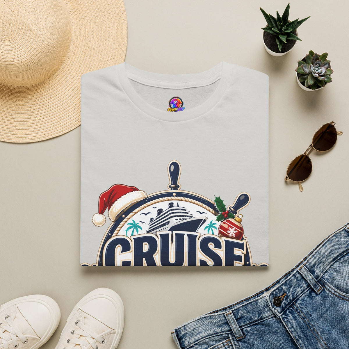 Cruise Crew Christmas T-Shirt — Holiday Cruise Vacation Tee