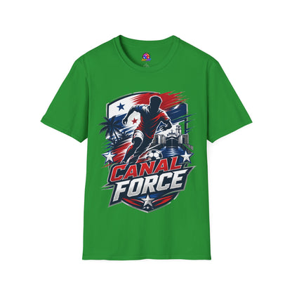 Canal Force Soccer T-Shirt - Patriotic Player Graphic Tee - Panama Shirt