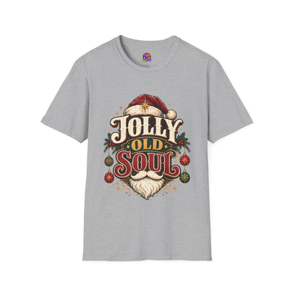Jolly Old Soul T-Shirt — Vintage Santa Holiday Graphic Tee