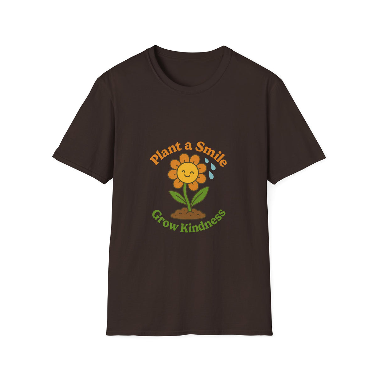 Plant A Smile Grow Kindness Retro Tee - Cute Groovy Flower Graphic T-Shirt - Trending Now - October 2026