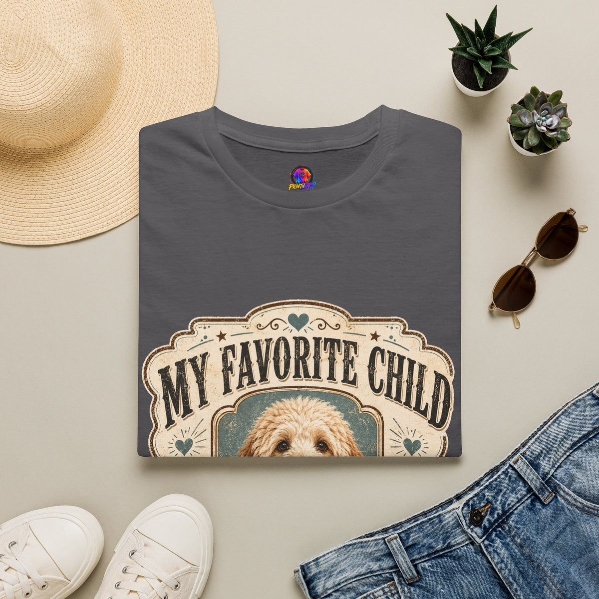 My Favorite Child Dog Mom T-Shirt — Cute Pet Lover Tee