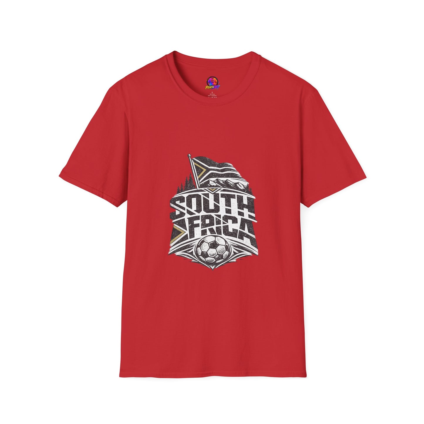 South Africa Flag & Soccer Crest T‑Shirt