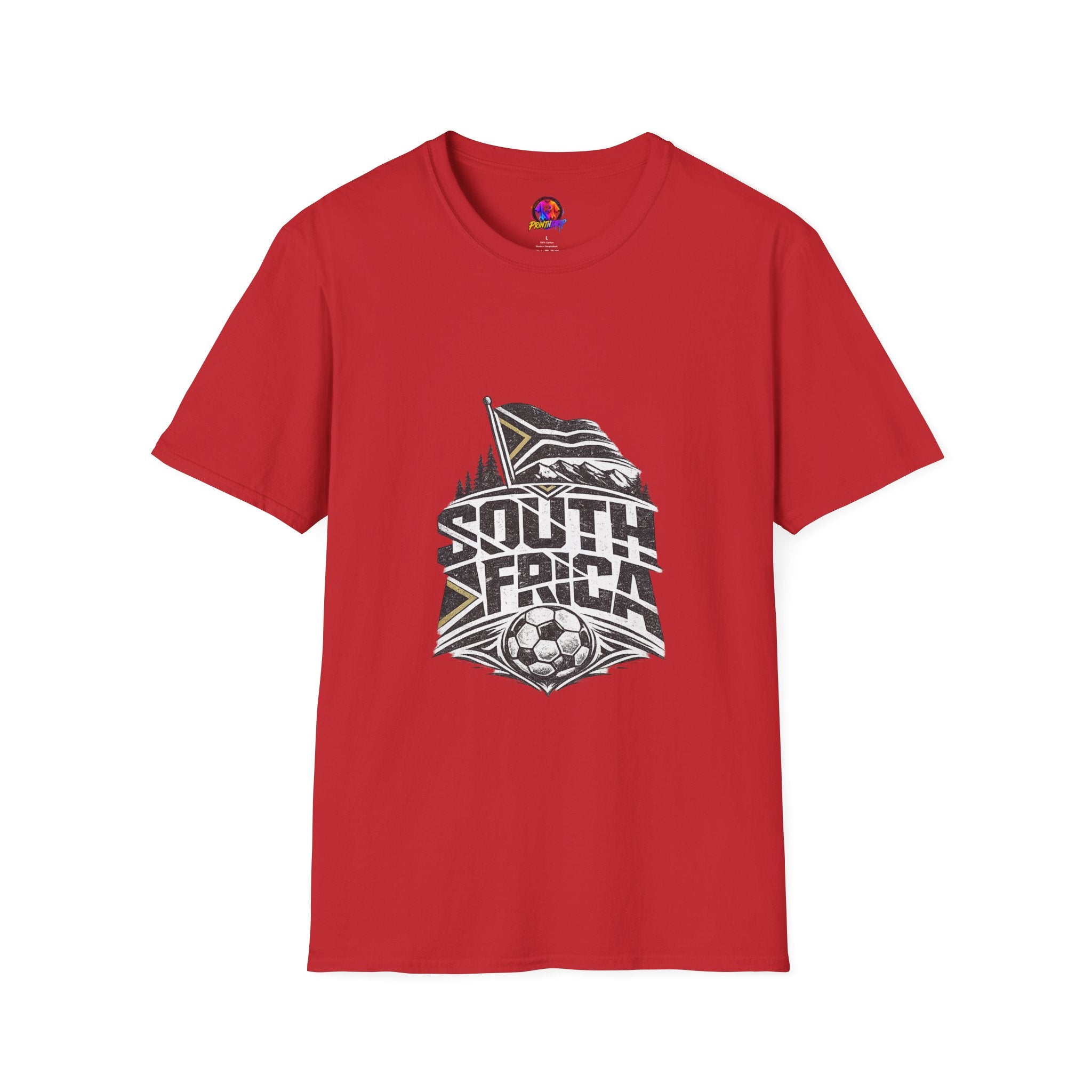 South Africa Flag & Soccer Crest T‑Shirt
