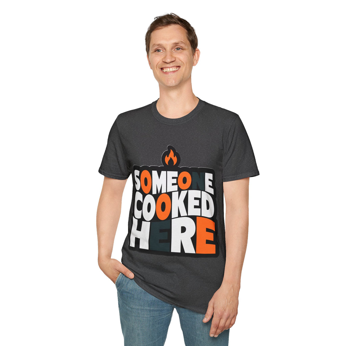 T-Shirt — "Someone Cooked Here" Funny Cooking Graphic Tee - Trending Now - August 2026
