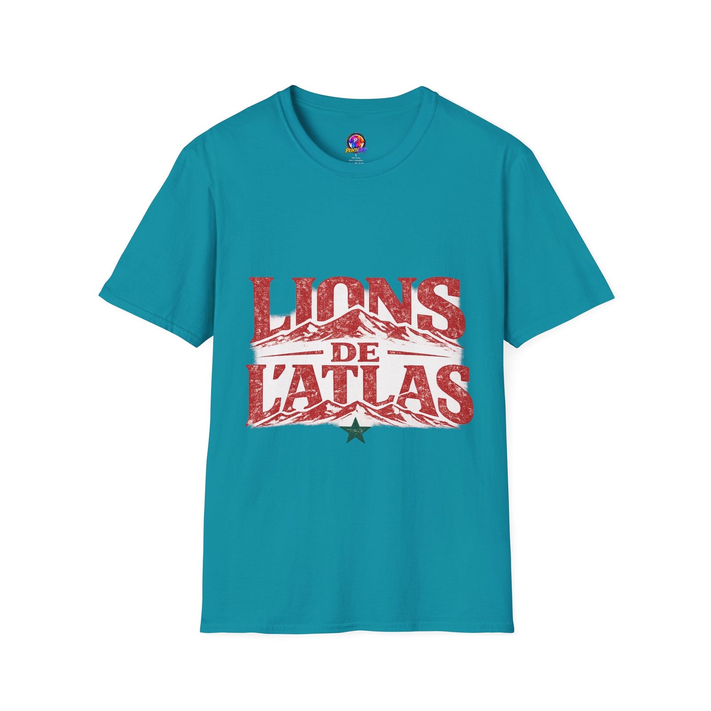 Morocco Lions de Atlas T-Shirt — Vintage Moroccan Atlas Mountain Graphic Tee