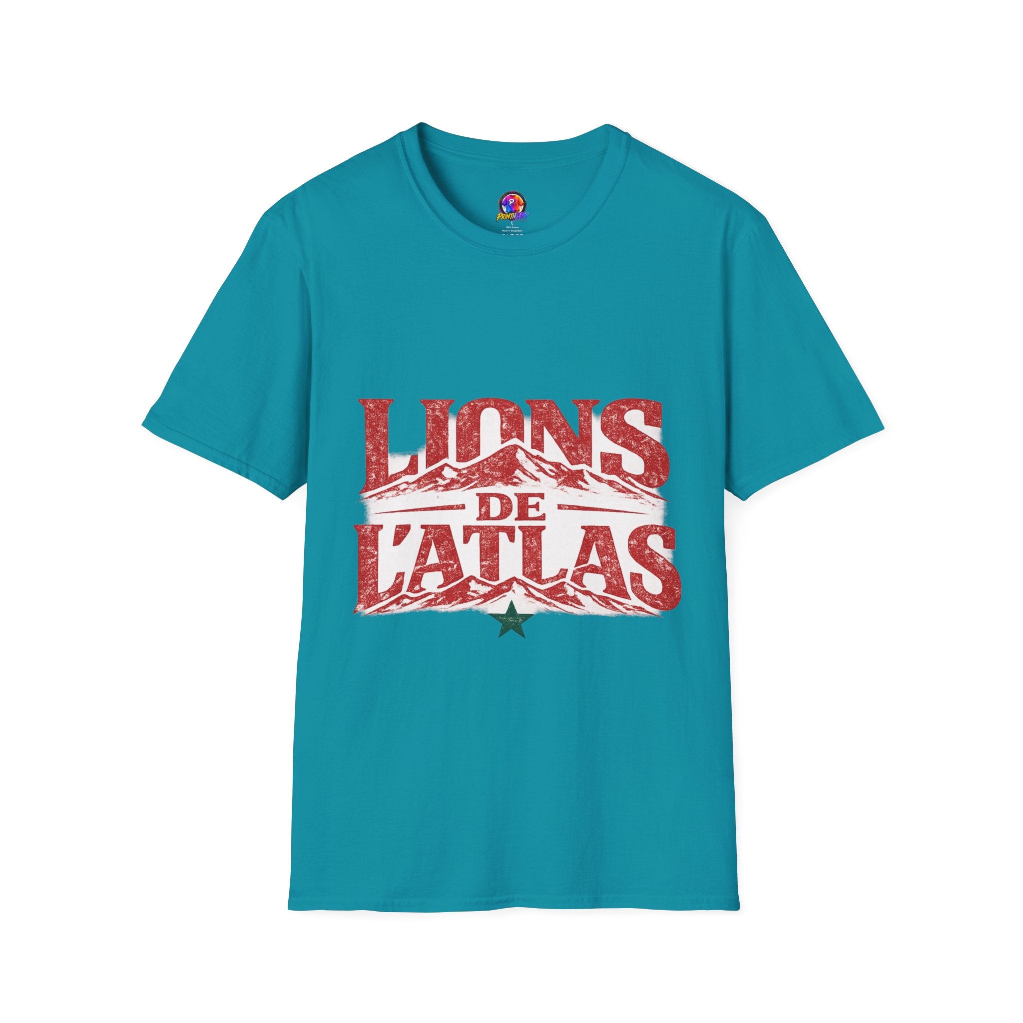 Morocco Lions de Atlas T-Shirt — Vintage Moroccan Atlas Mountain Graphic Tee