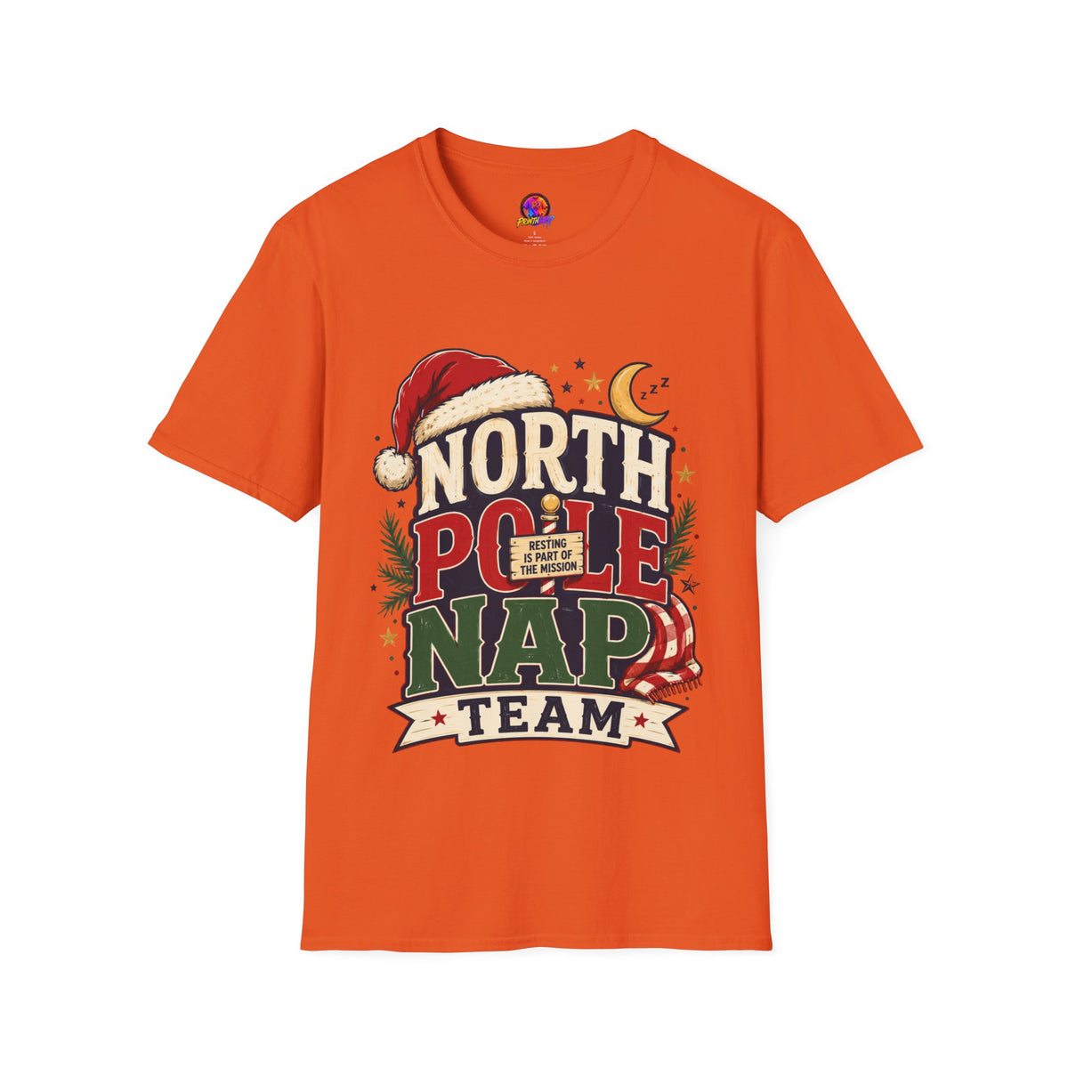 North Pole Nap Team T-Shirt — Funny Christmas Sleepy Holiday Tee