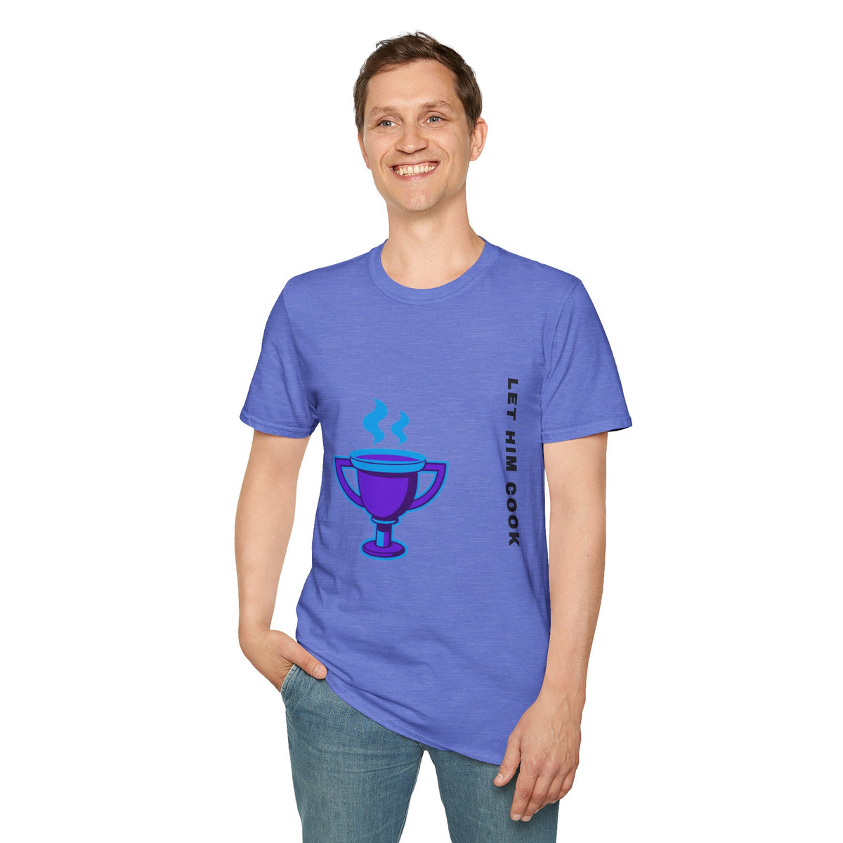Trophy Mug T‑Shirt — "Let Him Cook" Funny Chef Pride Tee - Trending Now - September 2026