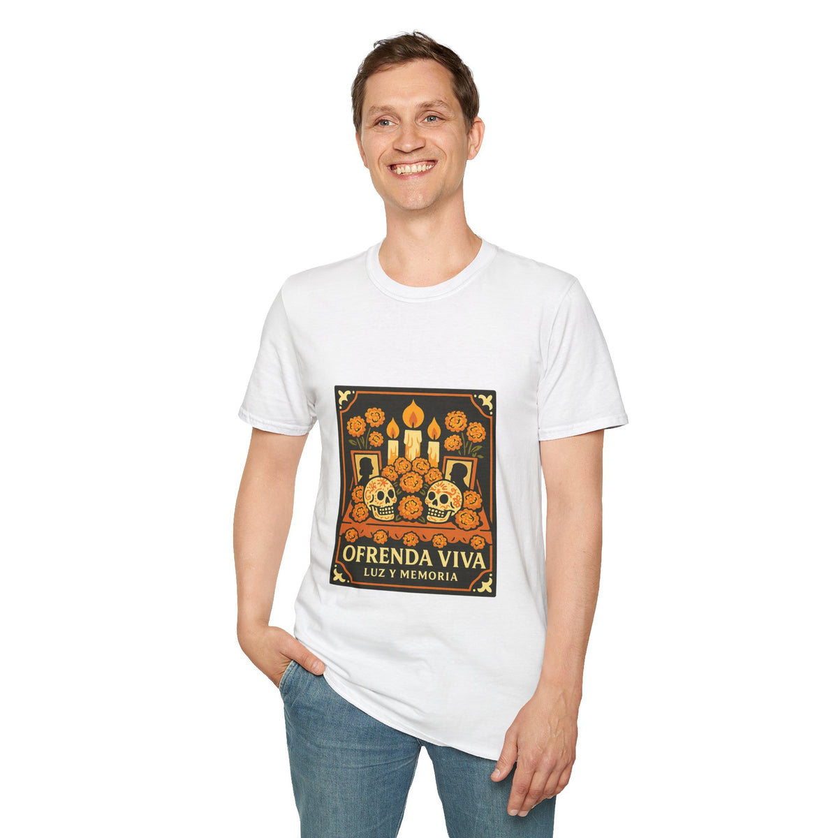 Day of the Dead T-Shirt — 'Ofrenda Viva' Calavera Altar Design - Trending Now - October 2026