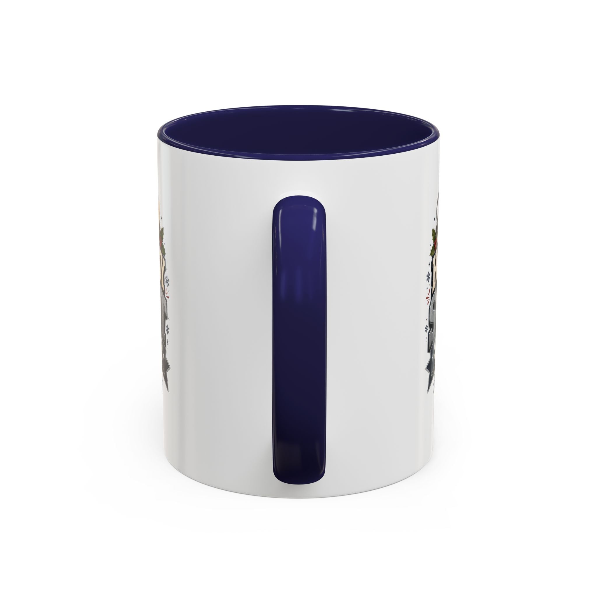 Modern Day Christmas Holiday Shift Survivor Accent Coffee Mug – Nurse & Healthcare Worker Gift