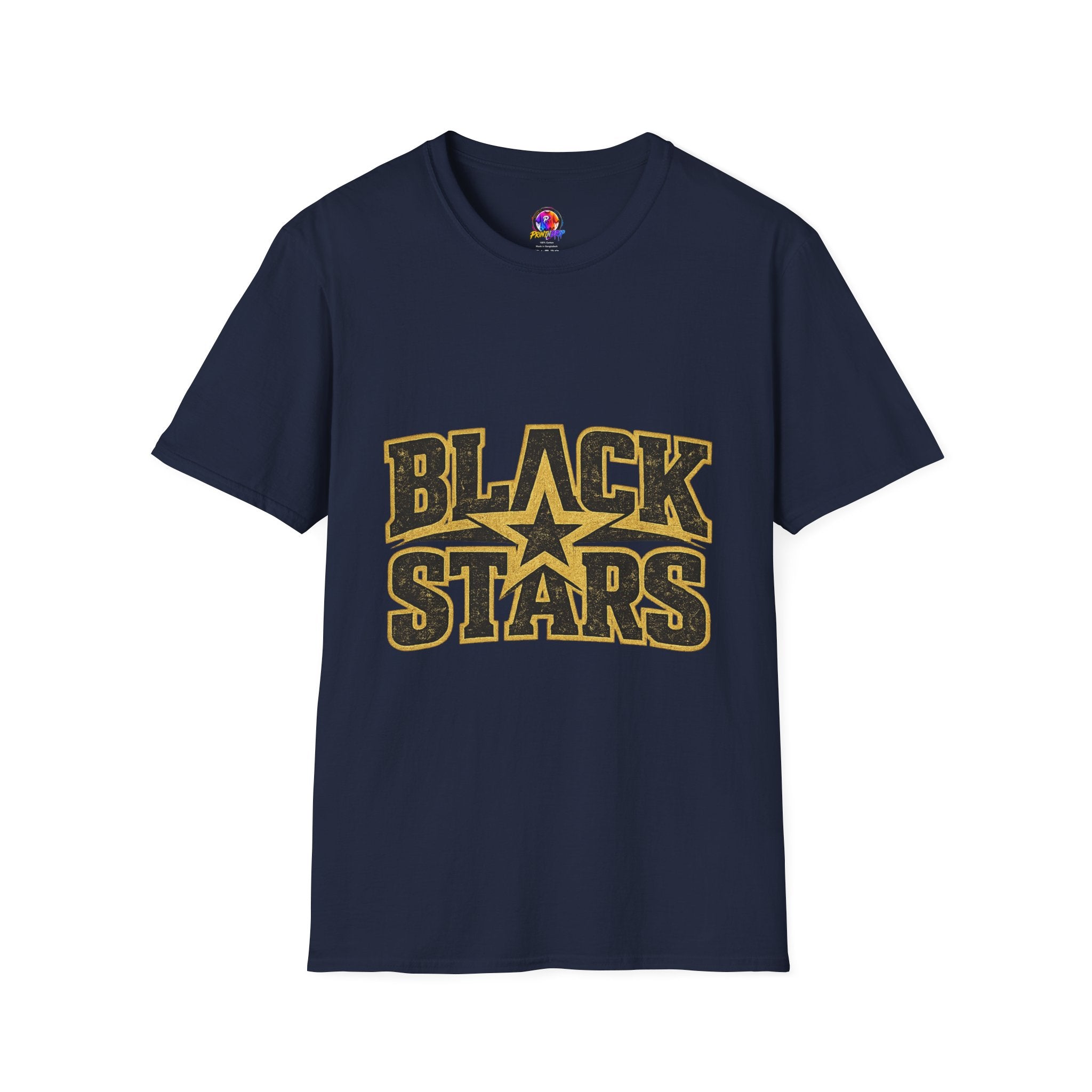 Ghana Black Stars T-Shirt — Bold Vintage Star Logo Tee