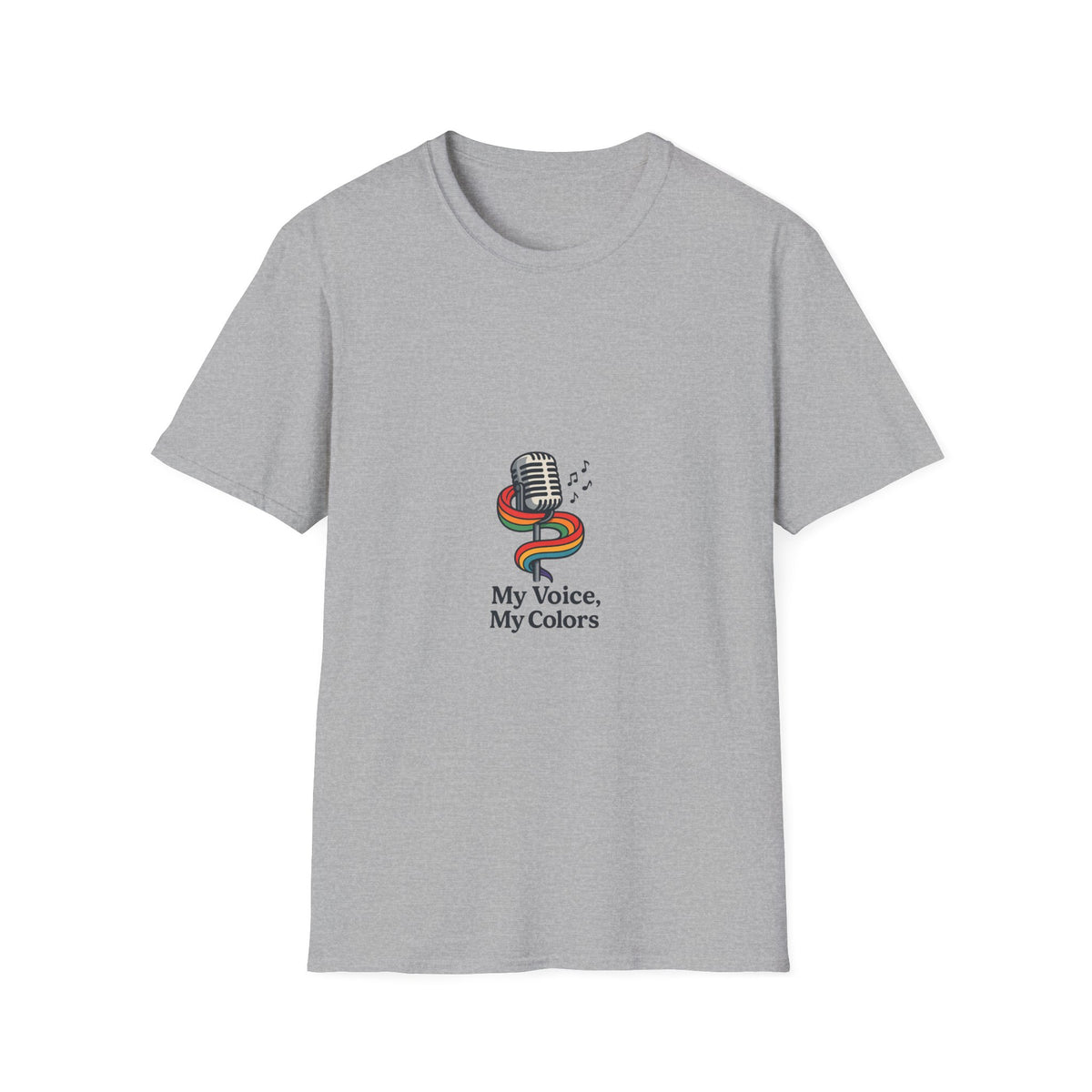 My Voice, My Colors T-Shirt — Pride Microphone Design - Trending Now - October 2026