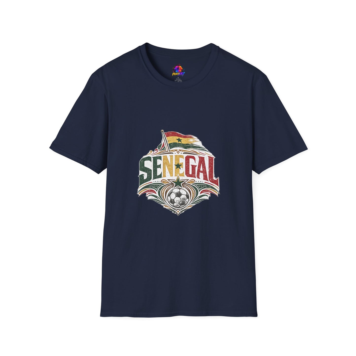 Senegal Flag Graphic T-Shirt — Vintage Senegal Pride Tee