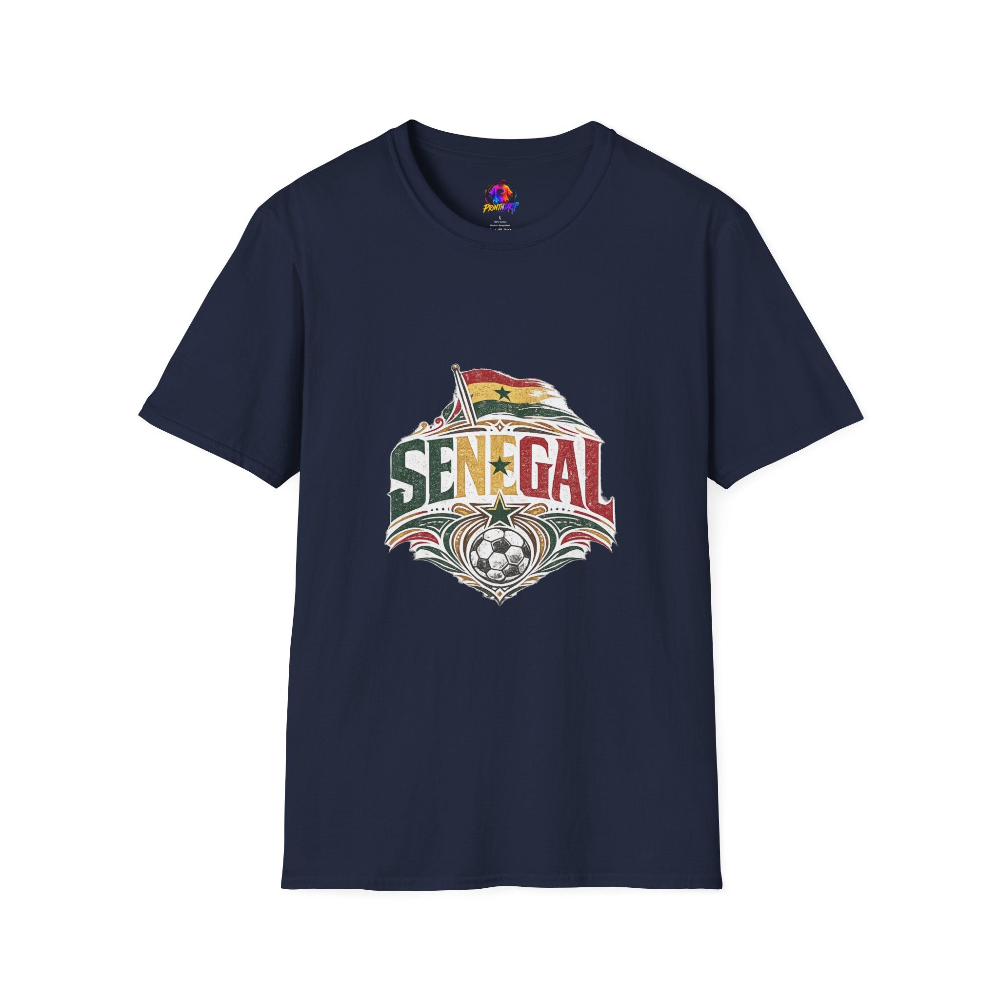 Senegal Flag Graphic T-Shirt — Vintage Senegal Pride Tee