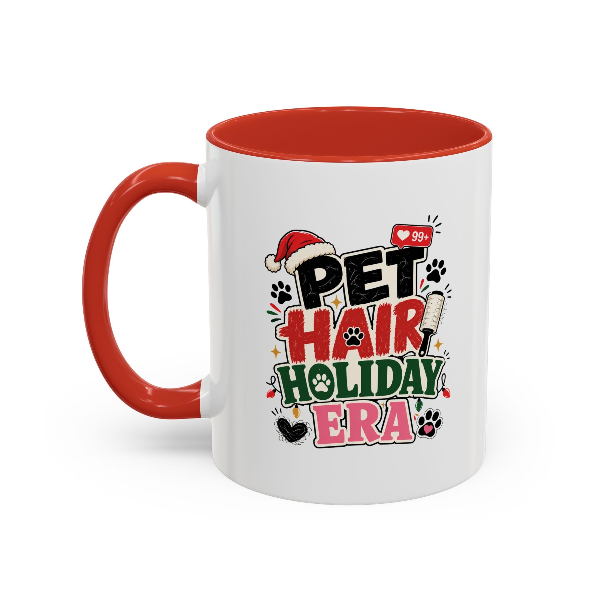 Modern Day Christmas Pet Hair Holiday Era Coffee Mug