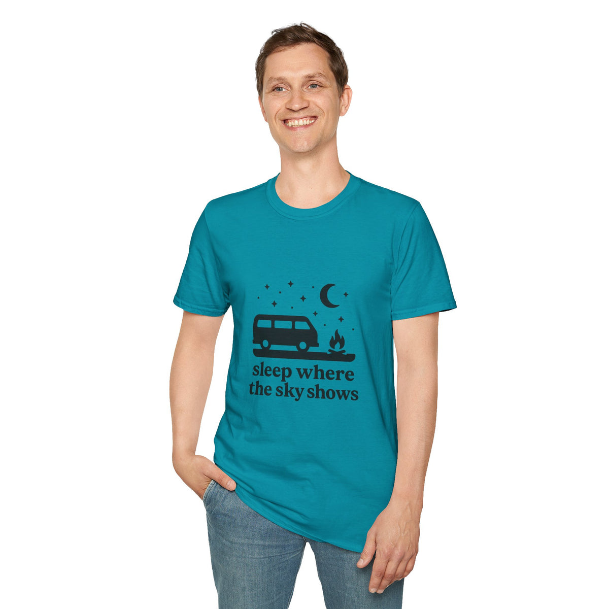 Retro Camper Night Sky T-Shirt - Trending Now - August 2026