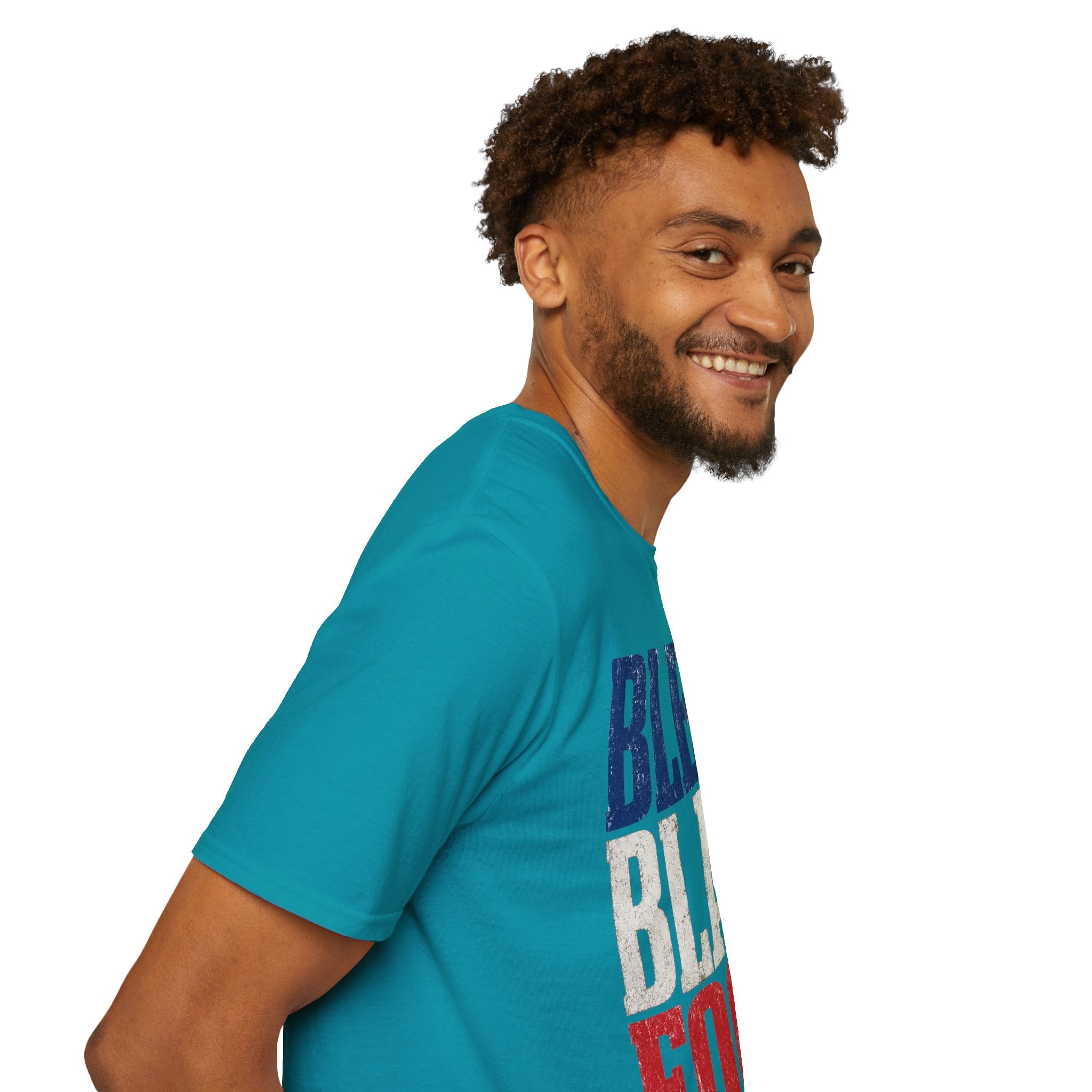 France T-Shirt — Bleu Blanc Foot Vintage French Flag Soccer Graphic Tee