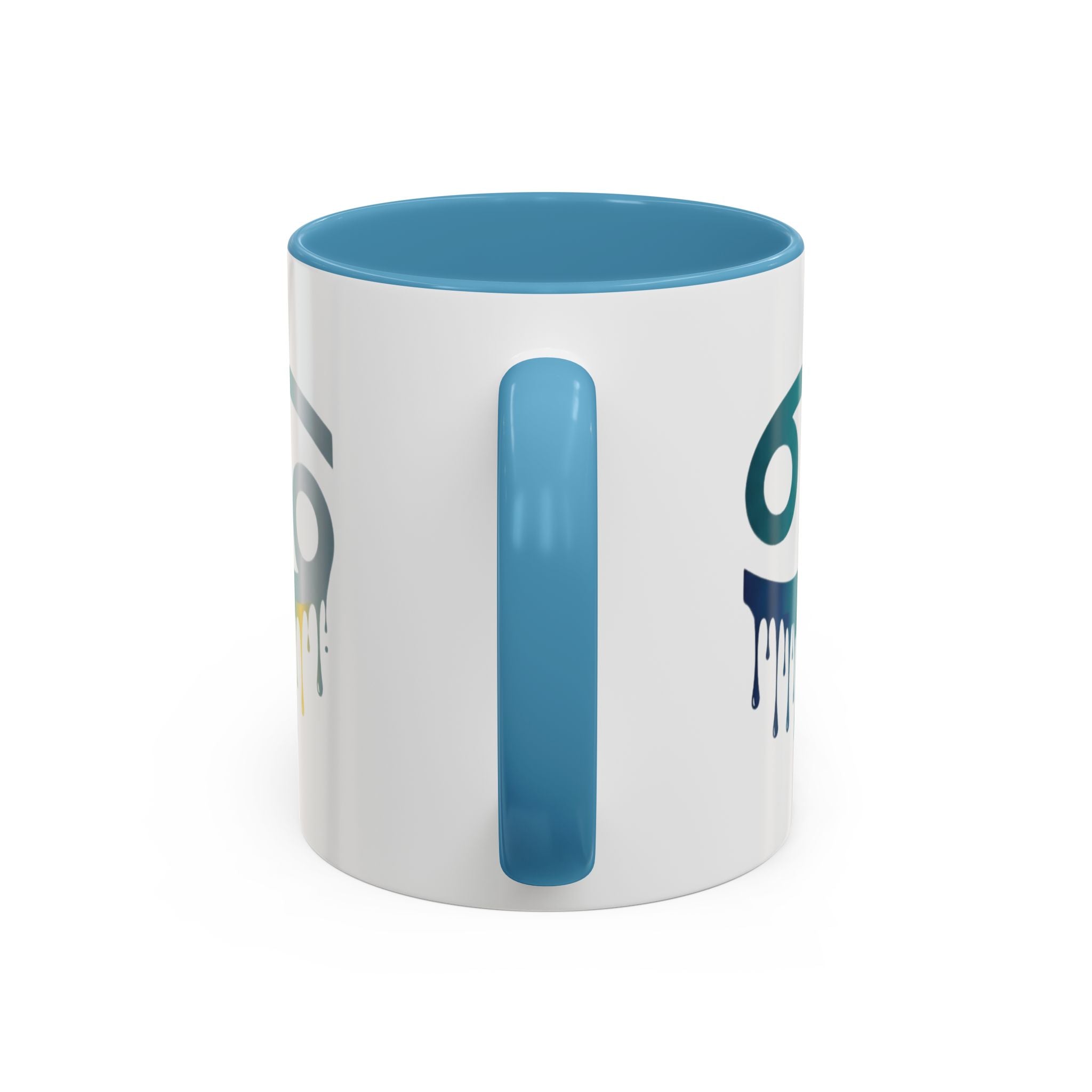 Cancer Zodiac Drip Accent Coffee Mug — Astrology Horoscope Gift