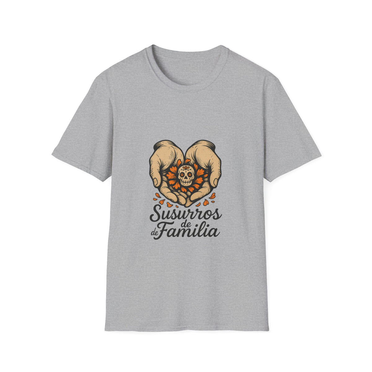 T‑Shirt — Sweetheart Pomeranians Heart Design with “Siempre Familia” Text - Trending Now - October 2026