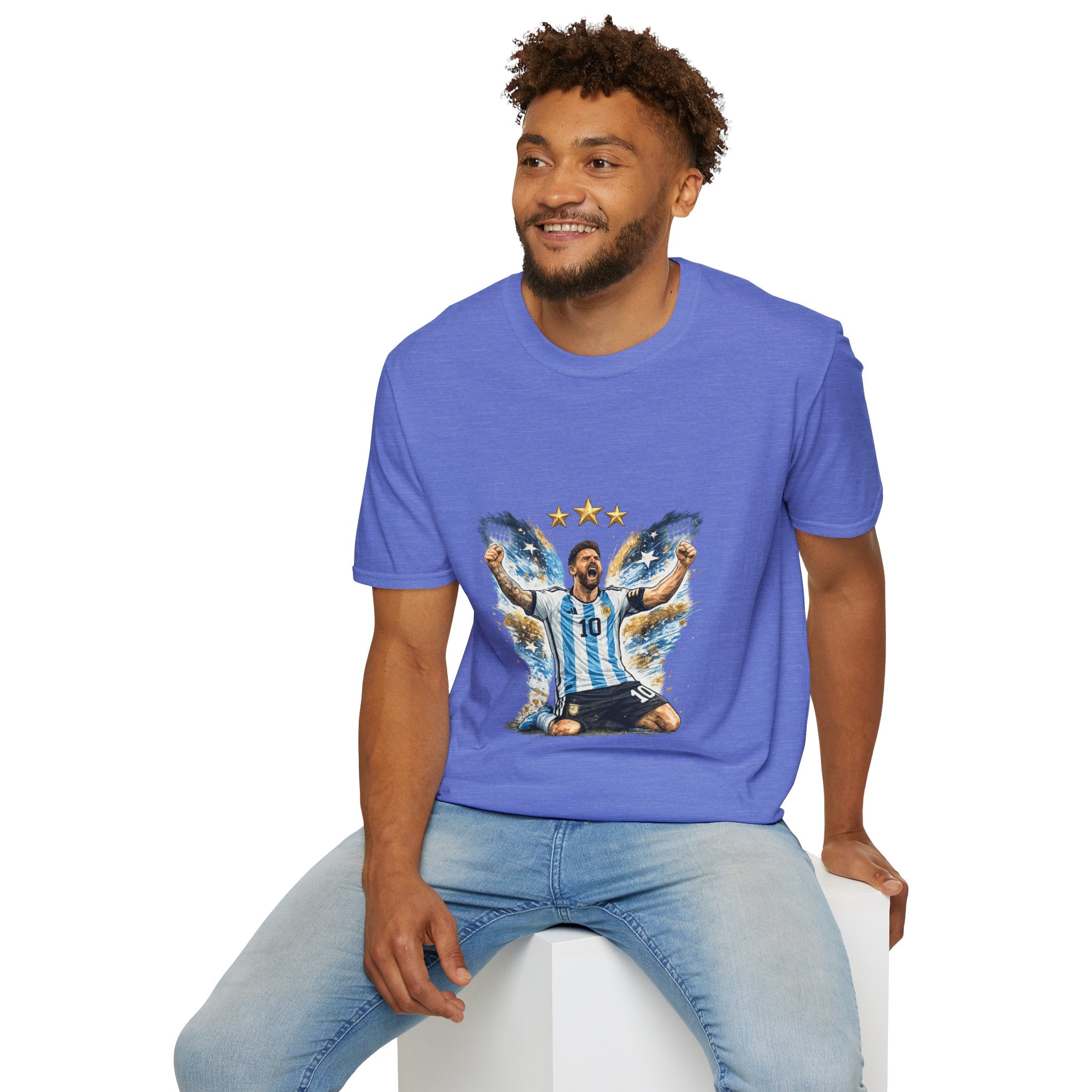 Argentina Soccer Legend Argentina T-Shirt — Celebratory Messi Design